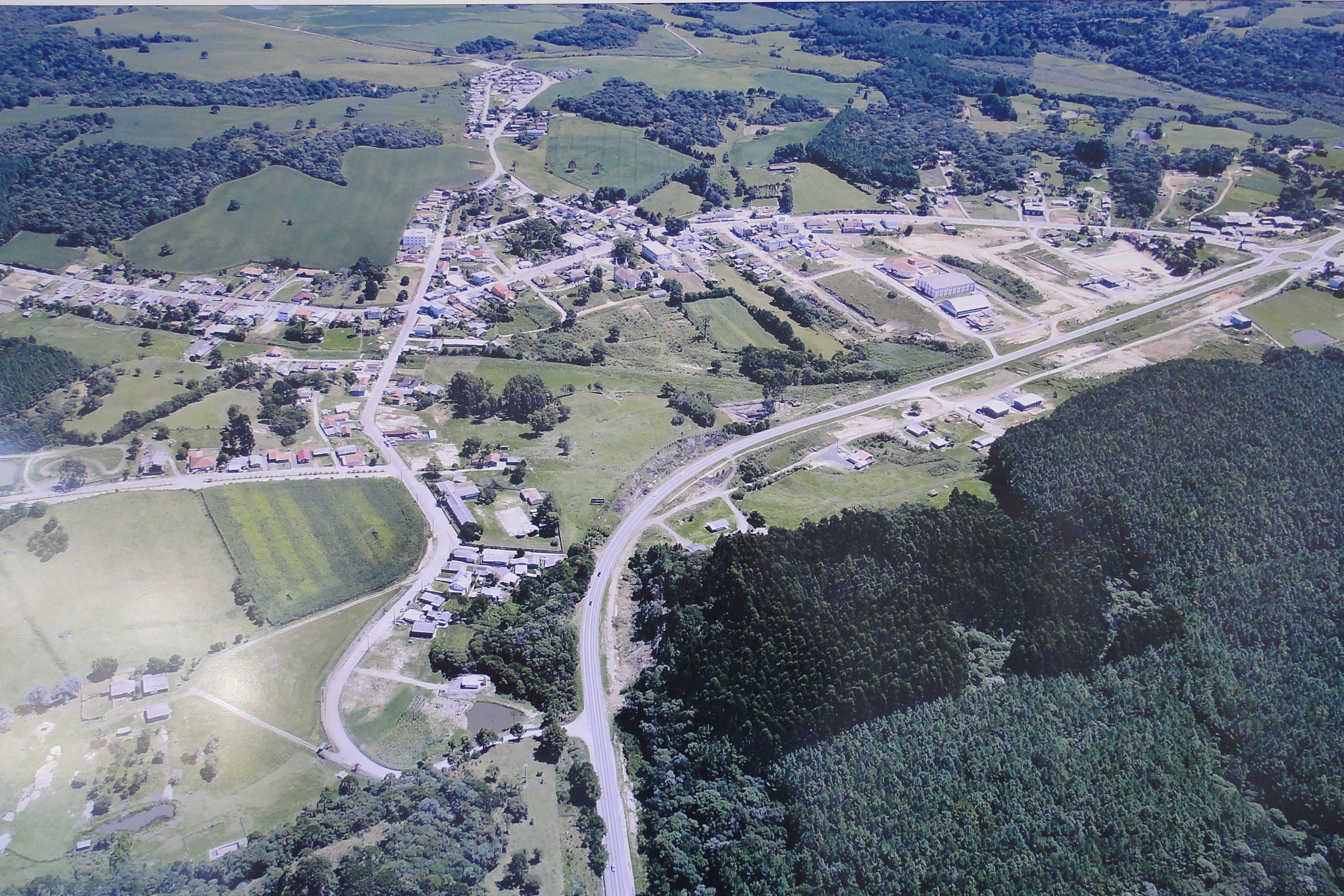 Vista aérea parcial de Bocaina do Sul.